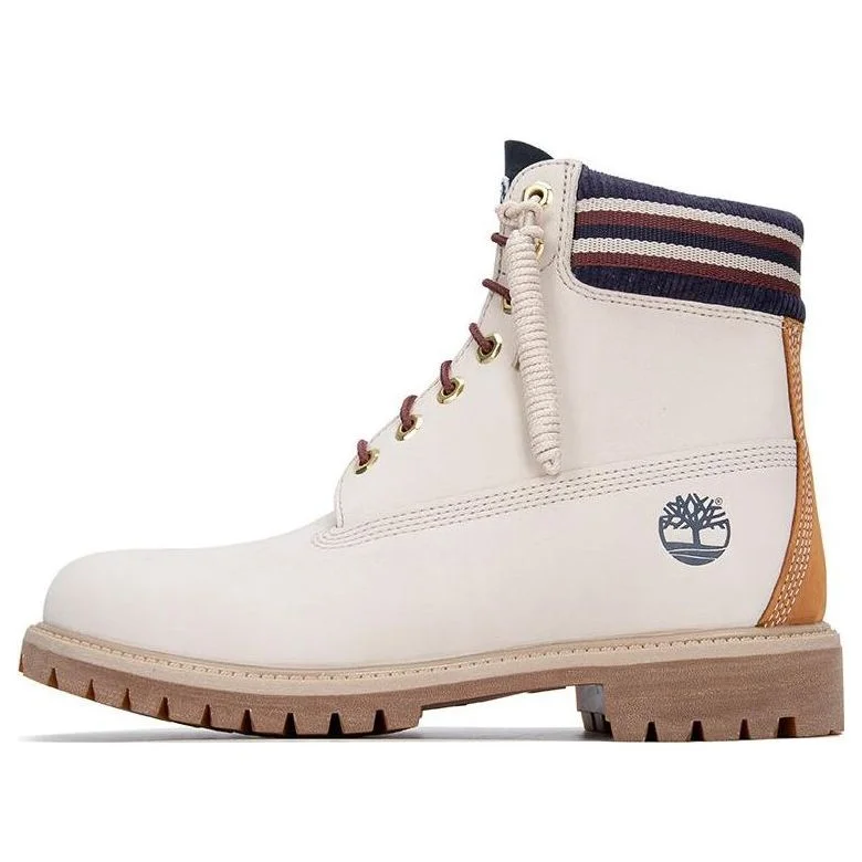 Timberland 6 Inch Waterproof Boot 'White Orange' A5ZY7F48 - 1