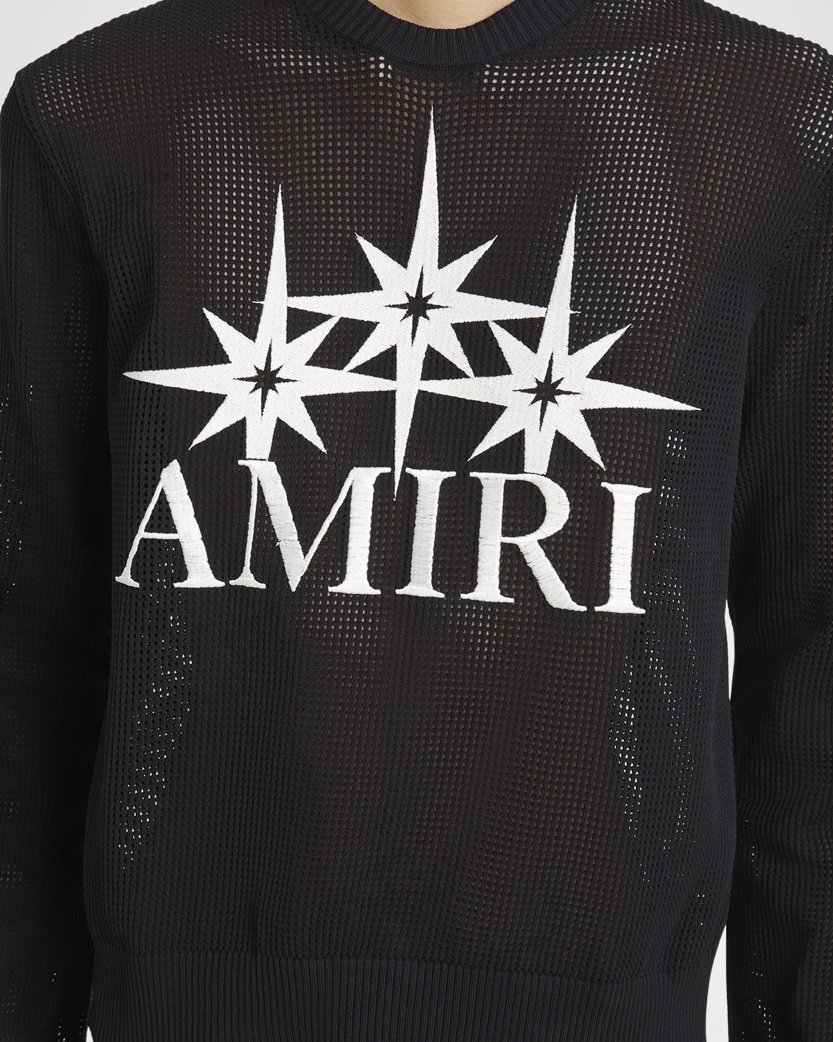 Men's Starburst Mesh Sweater - 5