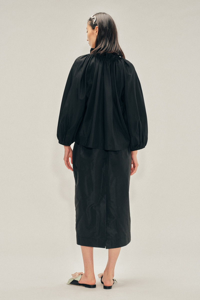 Gathered Waist Tulip Skirt 3