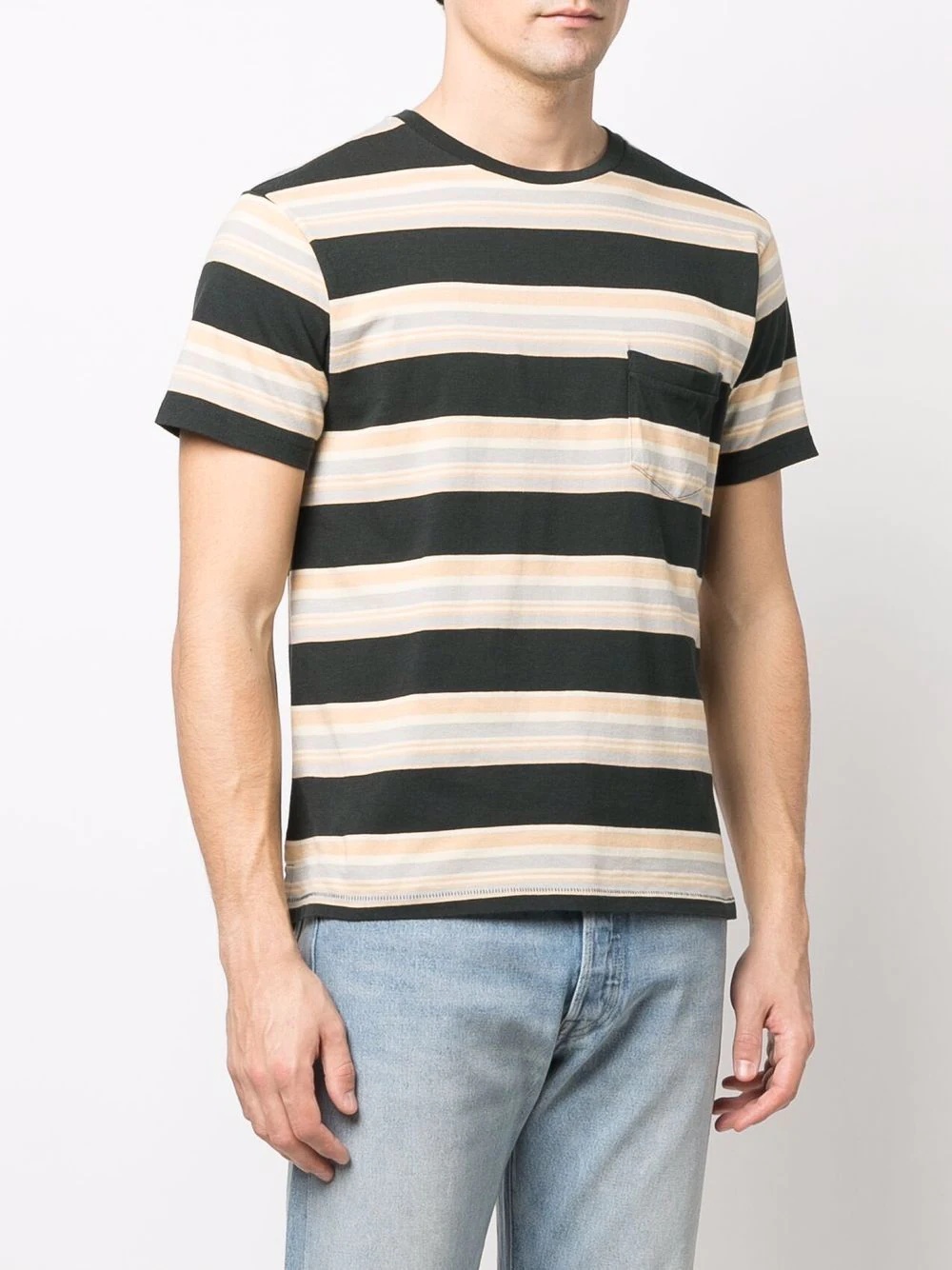 stripe-print T-shirt - 3