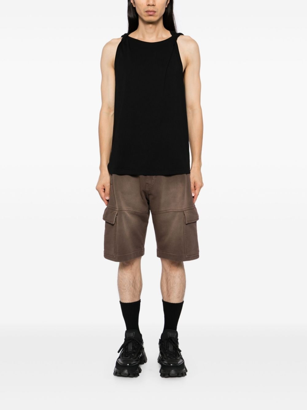 garment-dyed cargo shorts - 2