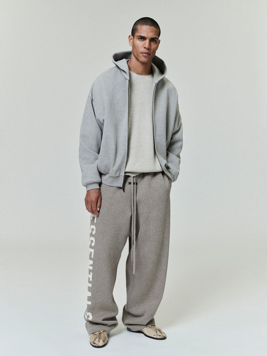Embossed Classic Fleece Zip-Up Hoodie - 2