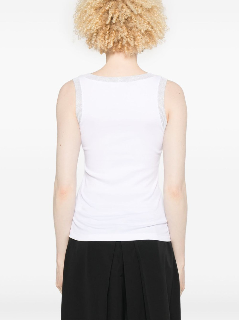 lurex-trim tank top 4