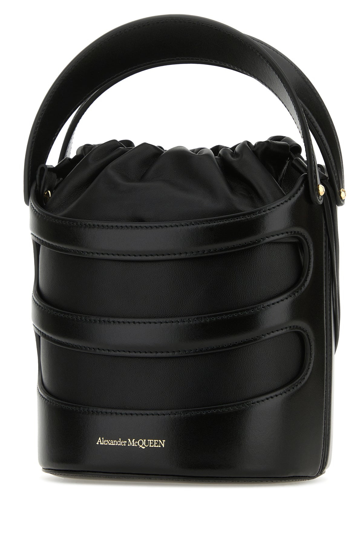 Black leather The Rise bucket bag - 2