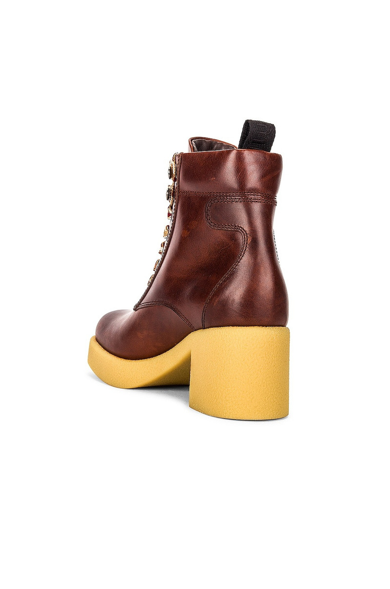 Miu Miu Platform Lace Up Ankle Boots outlook