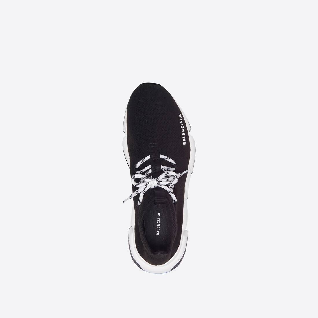 Men's Speed Lace-up Sneaker in Black/white - 4