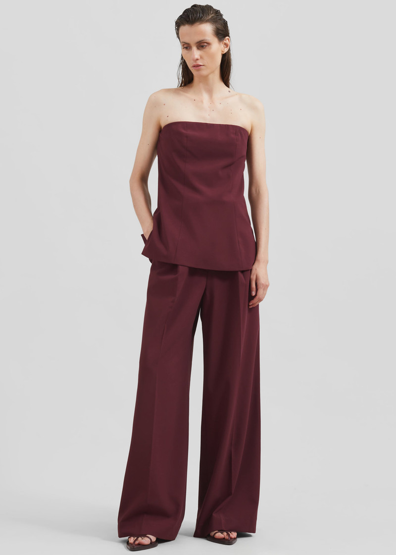 Abbie Trousers - Burgundy 5