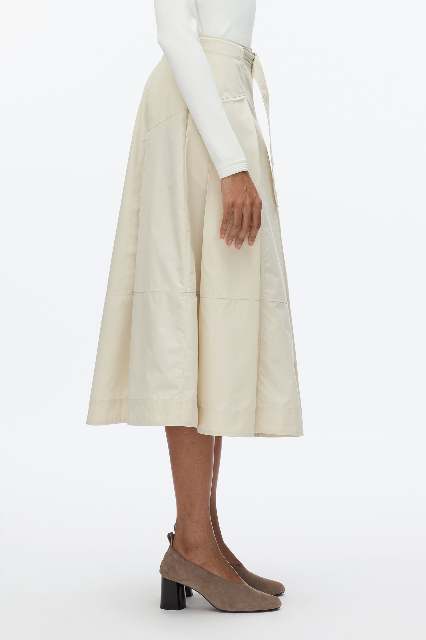 Pleated Utility Skirt - 3