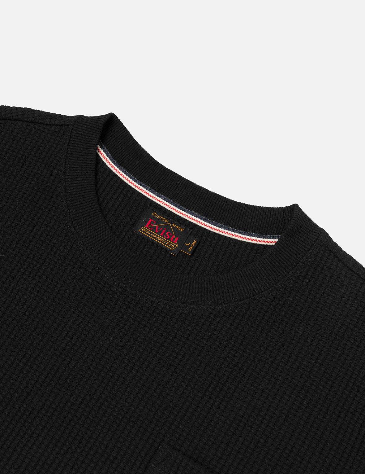 Seagull and Logo Embroidery Oversized Short-Sleeve Waffle Sweatshirt - 7