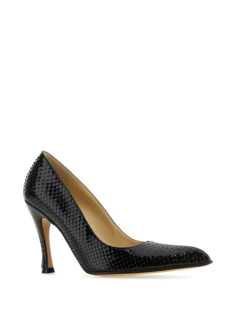 100mm leather pumps - 2