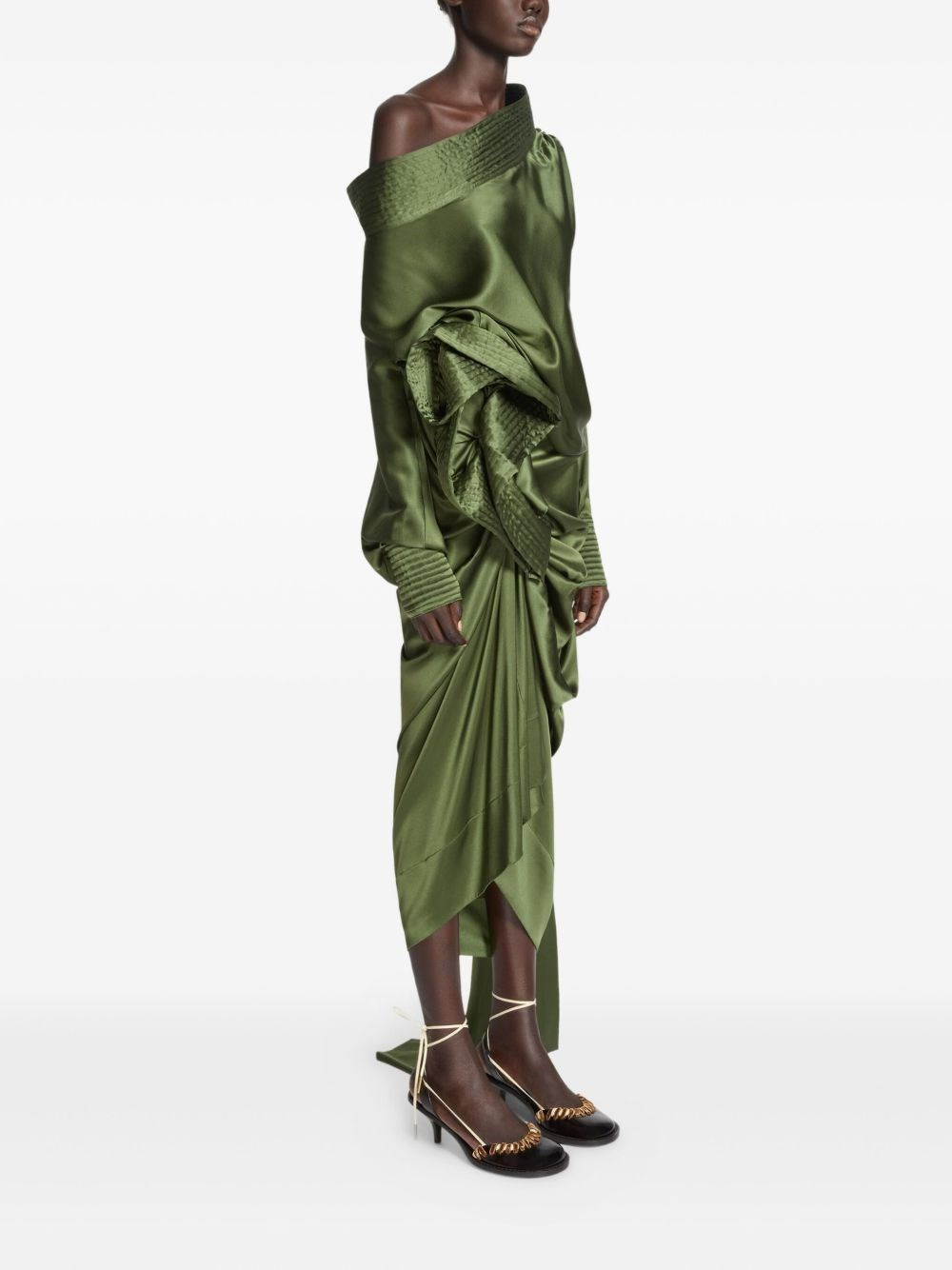 ASYMMETRICAL SILK TOP - 4