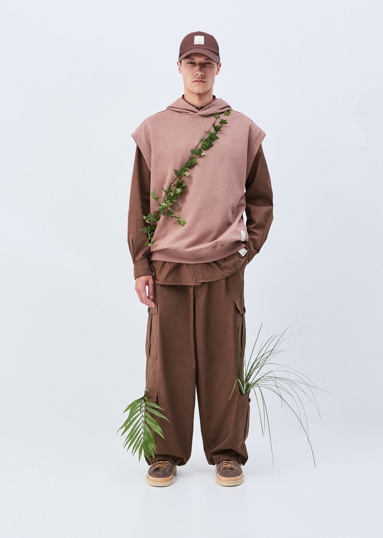 Emporio Armani Sustainability Values Capsule Collection garment-dyed organic poplin shirt with pocke - 6