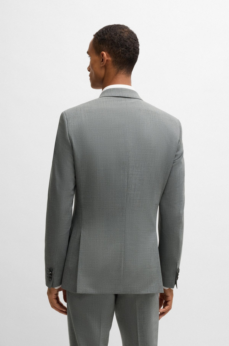 BOSS SLIM-FIT SUIT IN MICRO-PATTERNED STRETCH CLOTH outlook