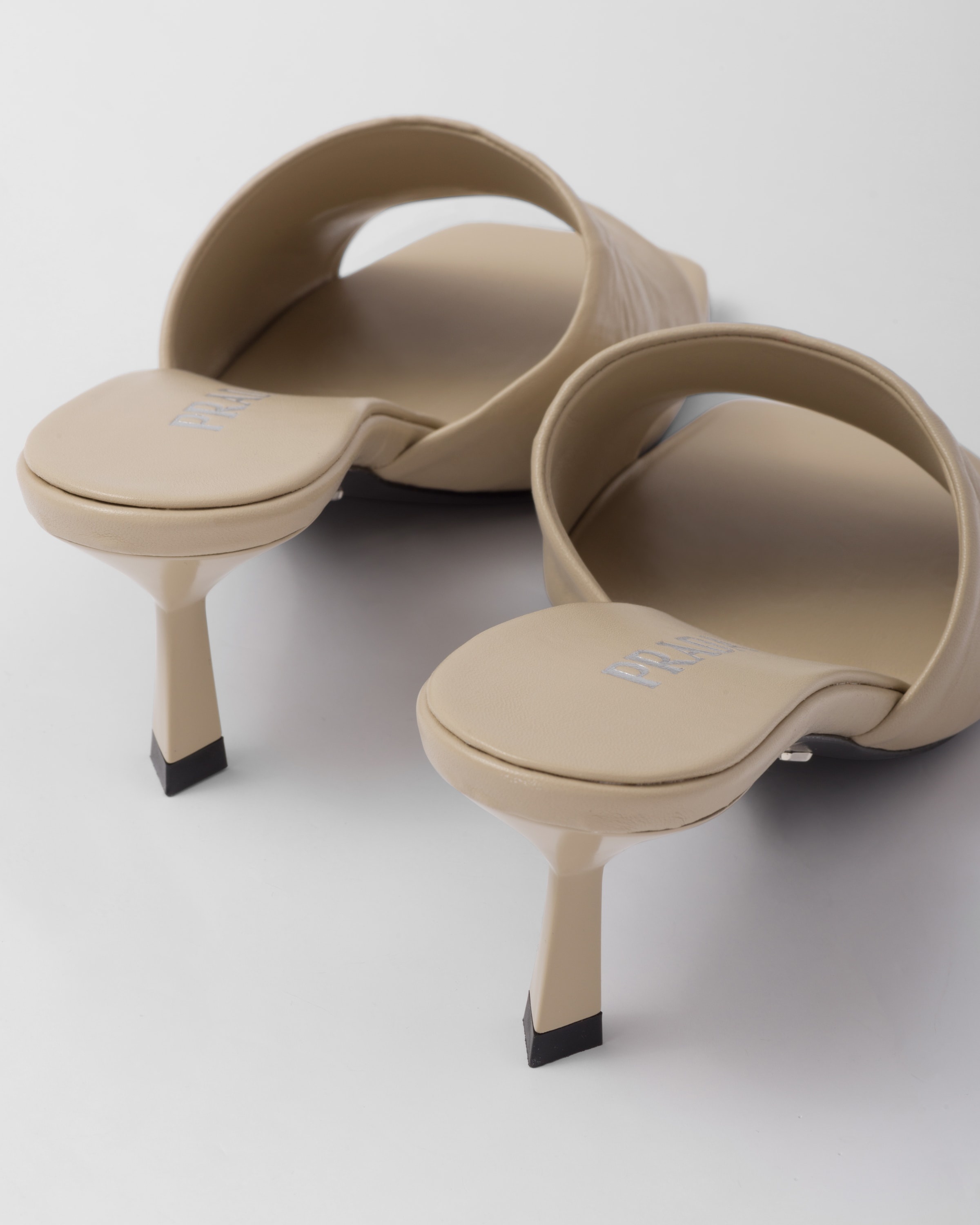 Antiqued nappa leather sandals - 7
