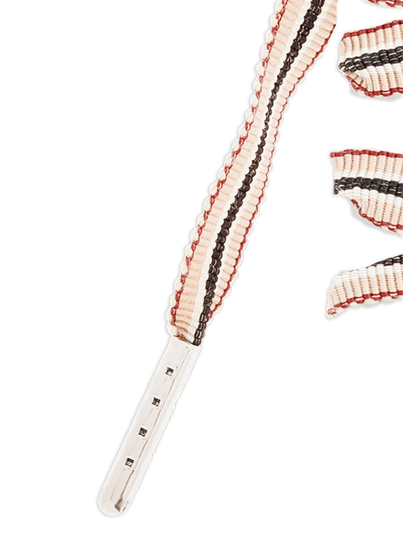 striped-pattern crystal-appliqué shoelaces 4
