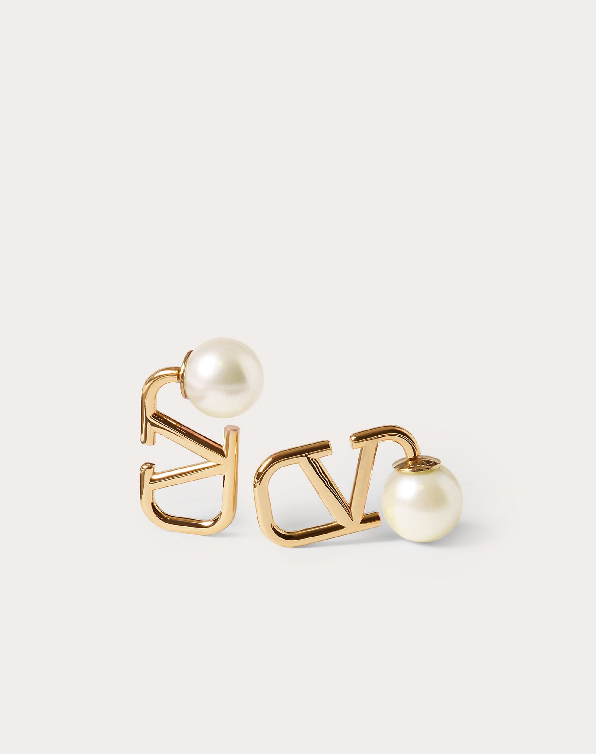 VLogo Signature Metal and Resin Earrings - 3