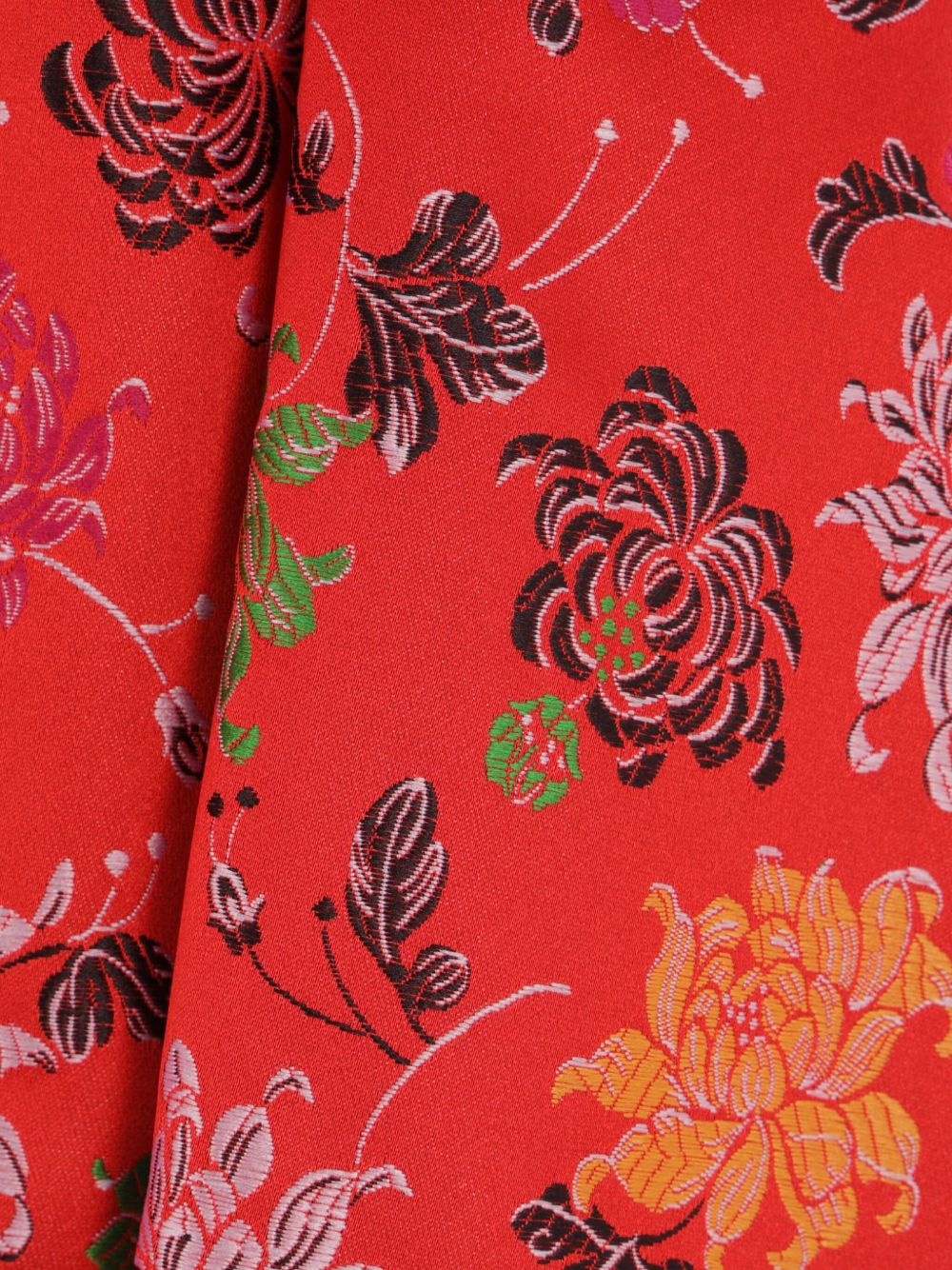 floral-jacquard blazer - 4