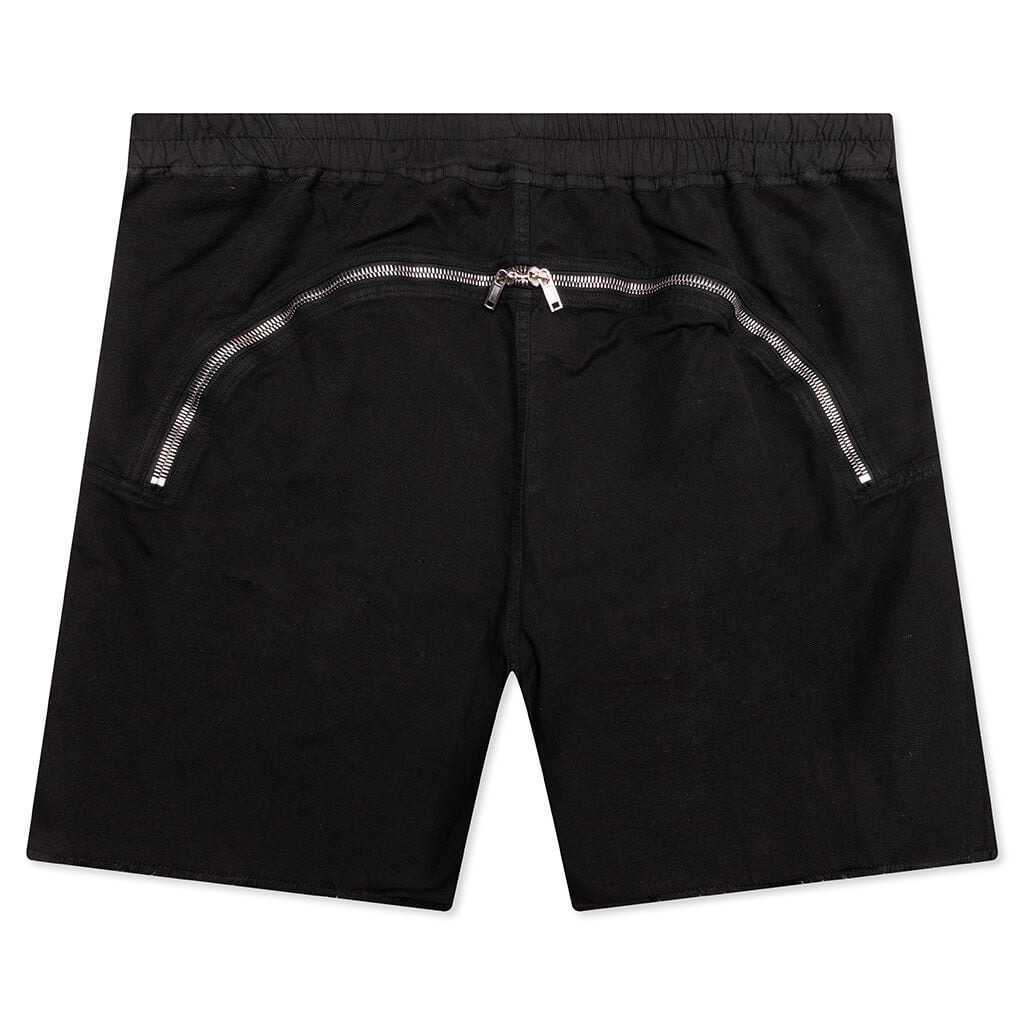 BUTT ZIPP LONG BOXER SHORTS - BLACK - 2