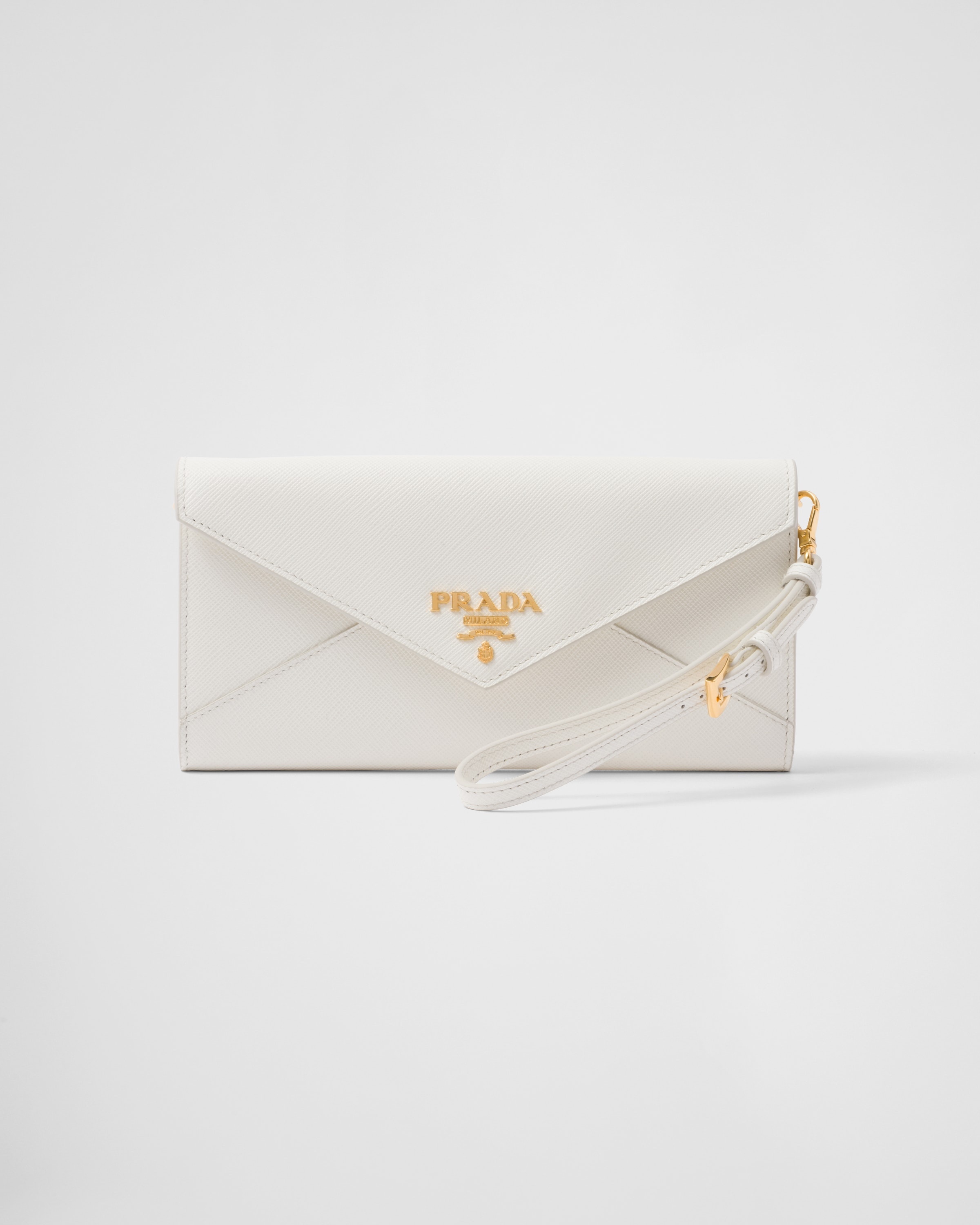 Saffiano leather wallet with shoulder strap - 2