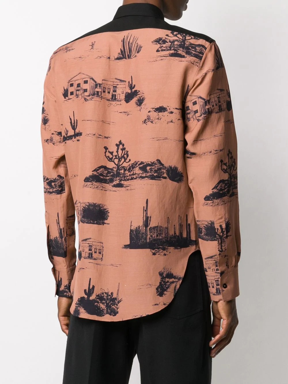 Western landscape-print shirt - 3