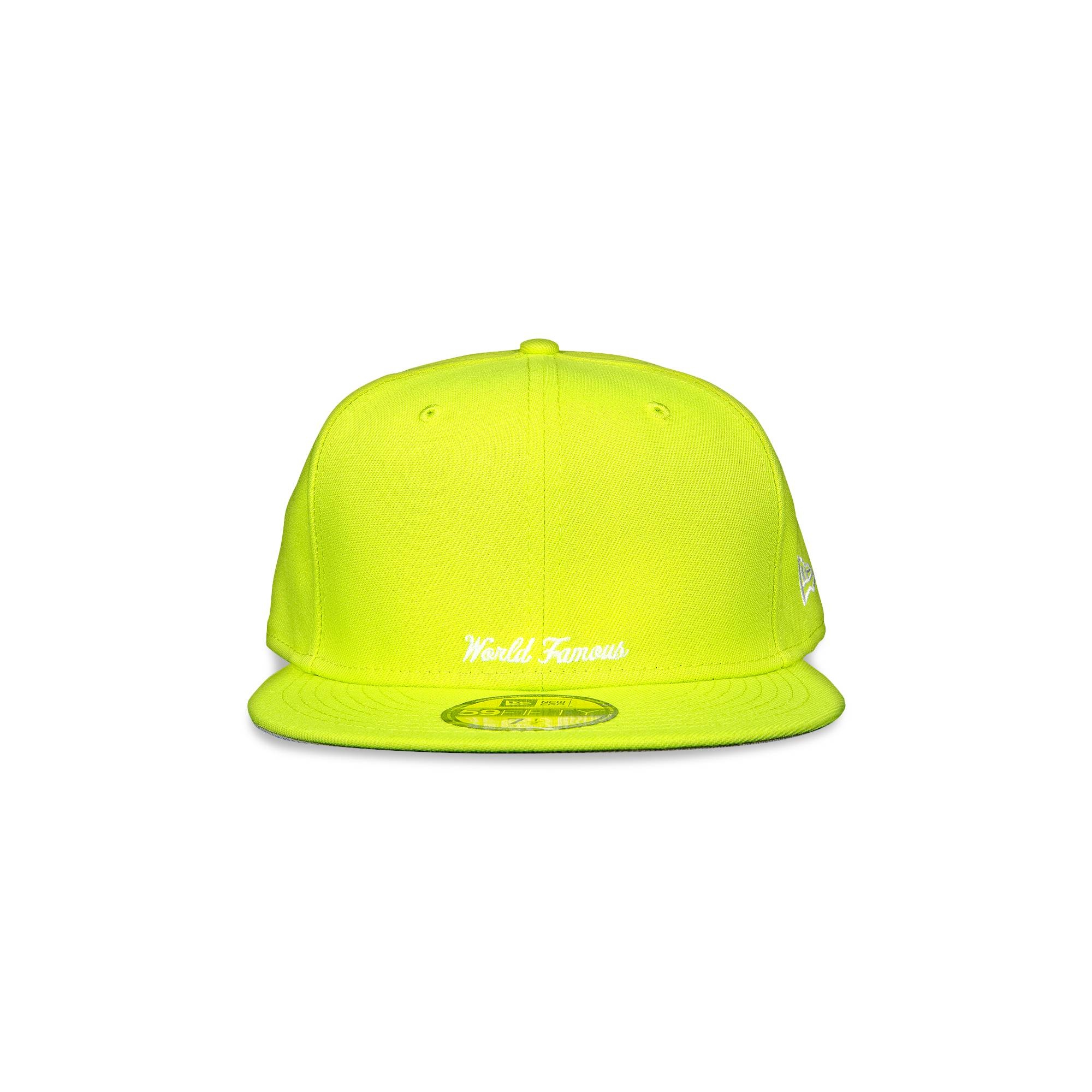 Supreme x New Era Reverse Box Logo Hat 'Bright Yellow' - 1