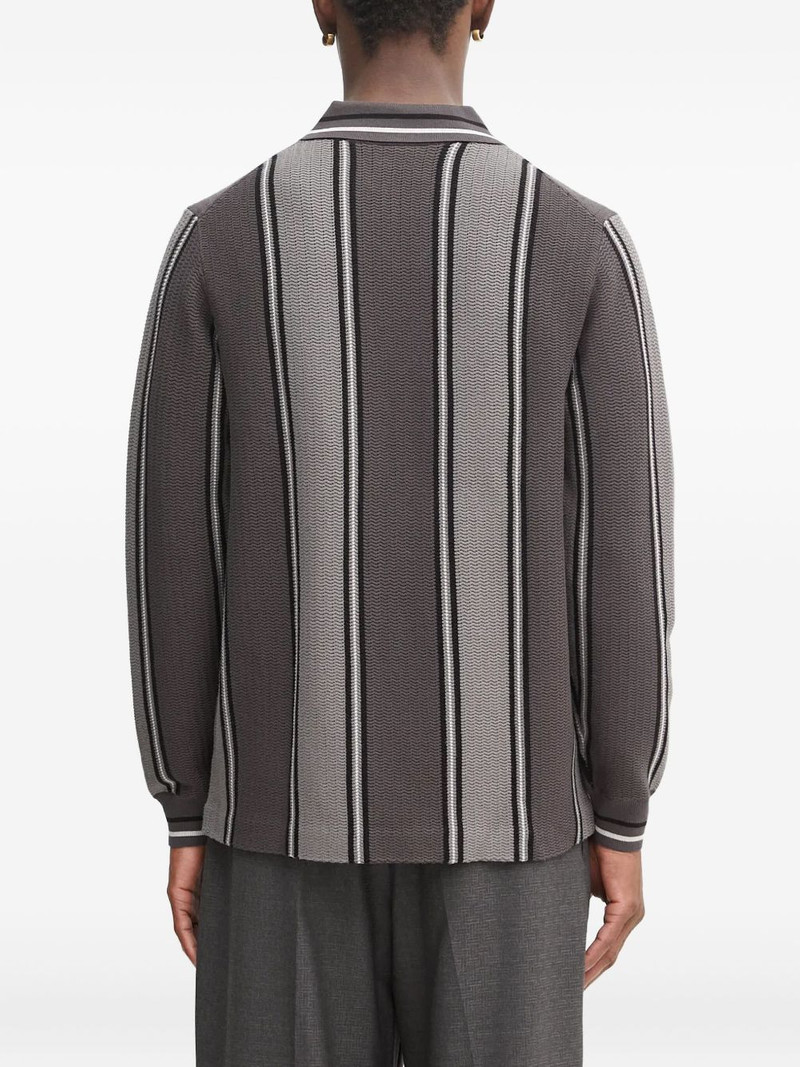 striped v-neck sweater 3