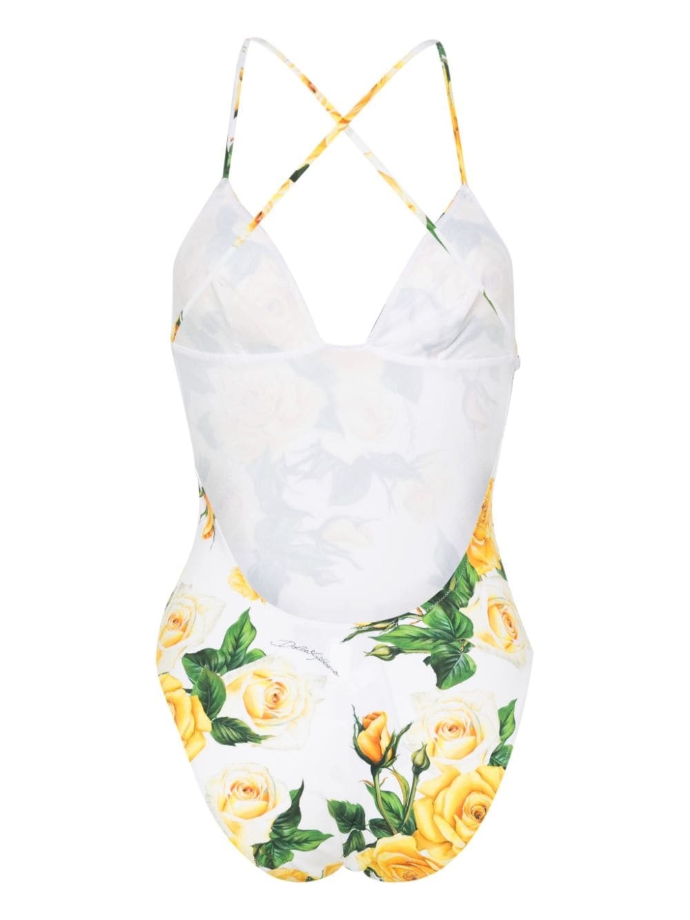 floral-print swimsuit - 2