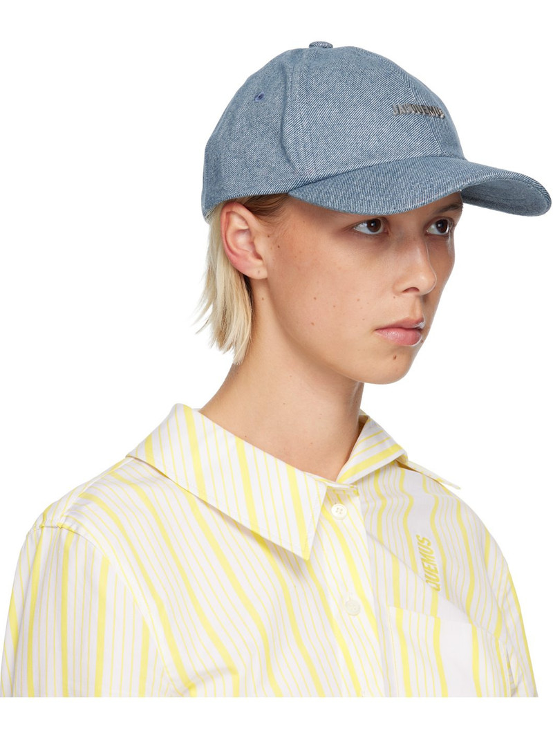 JACQUEMUS Blue 'The Gadjo' Baseball Cap outlook