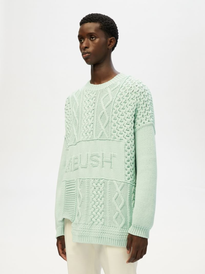 PATCHWORK KNIT CREWNECK 4