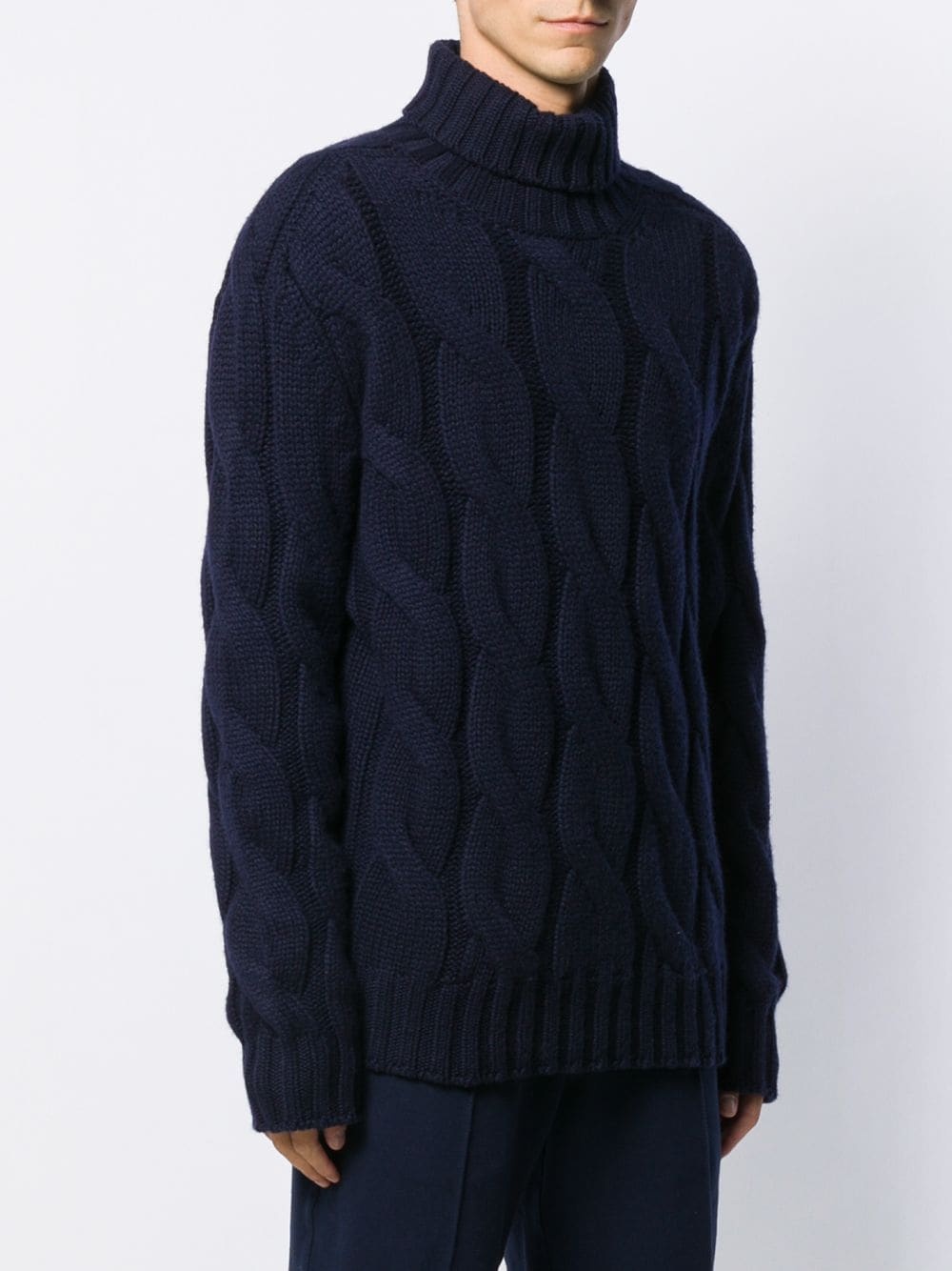 rollneck cashmere sweater - 3