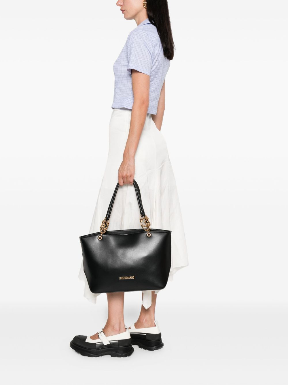 chain-link tote bag - 2