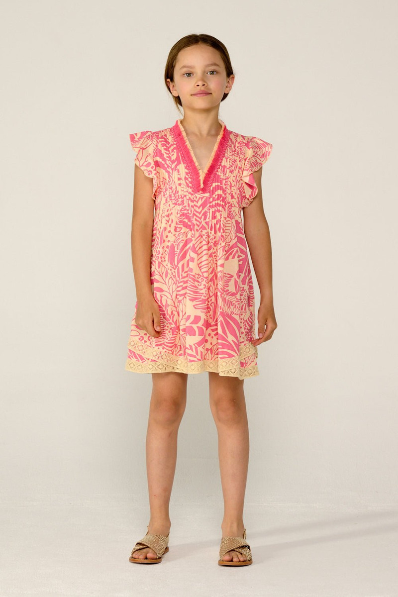 Mini Dress Sasha for girls - Pink Toucan 5