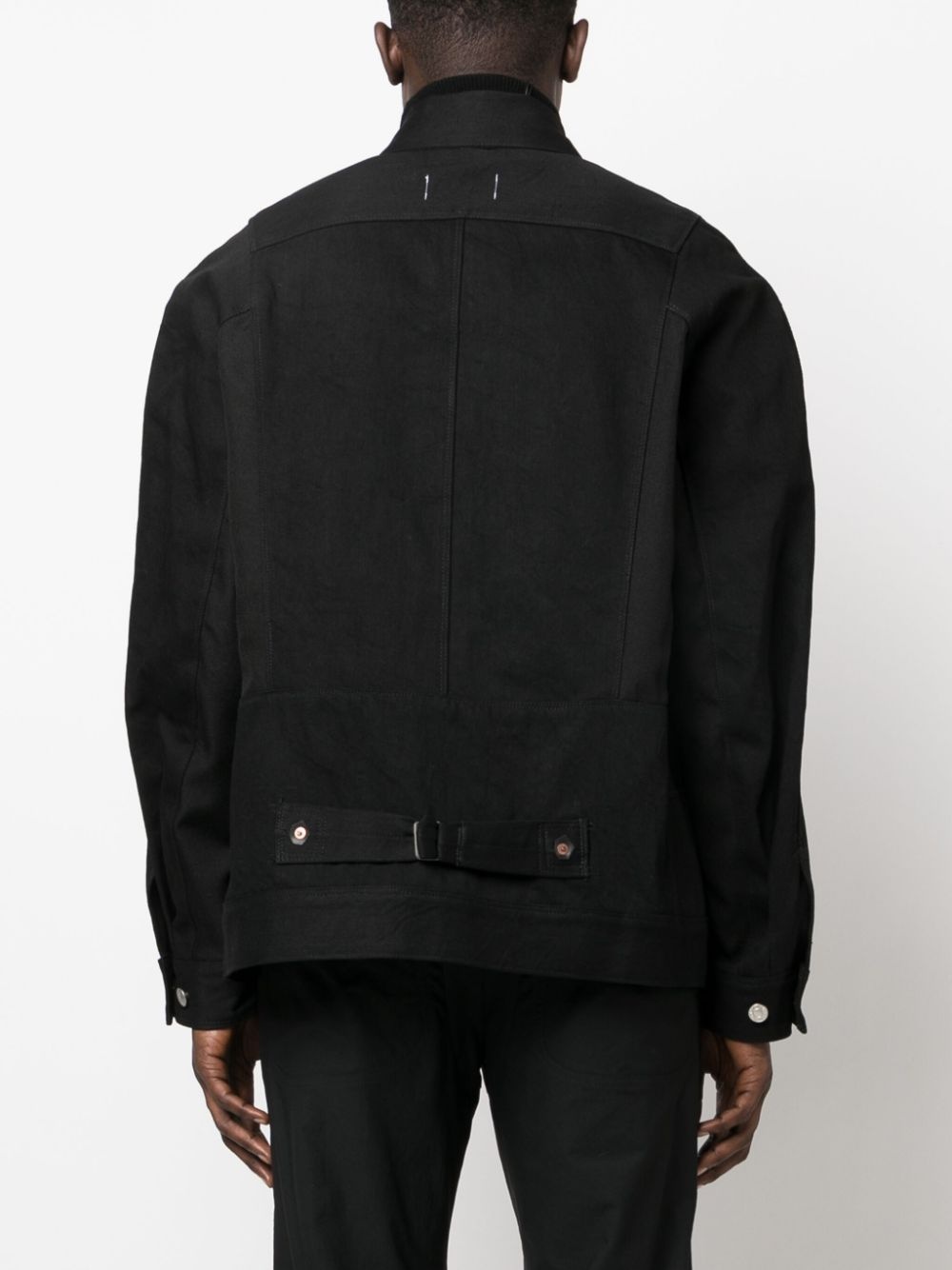 buttoned cotton shirt jacket - 4