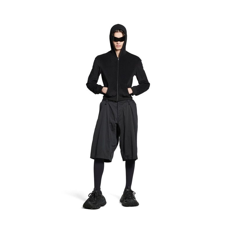 BALENCIAGA Minimal Cargo Shorts in Black outlook