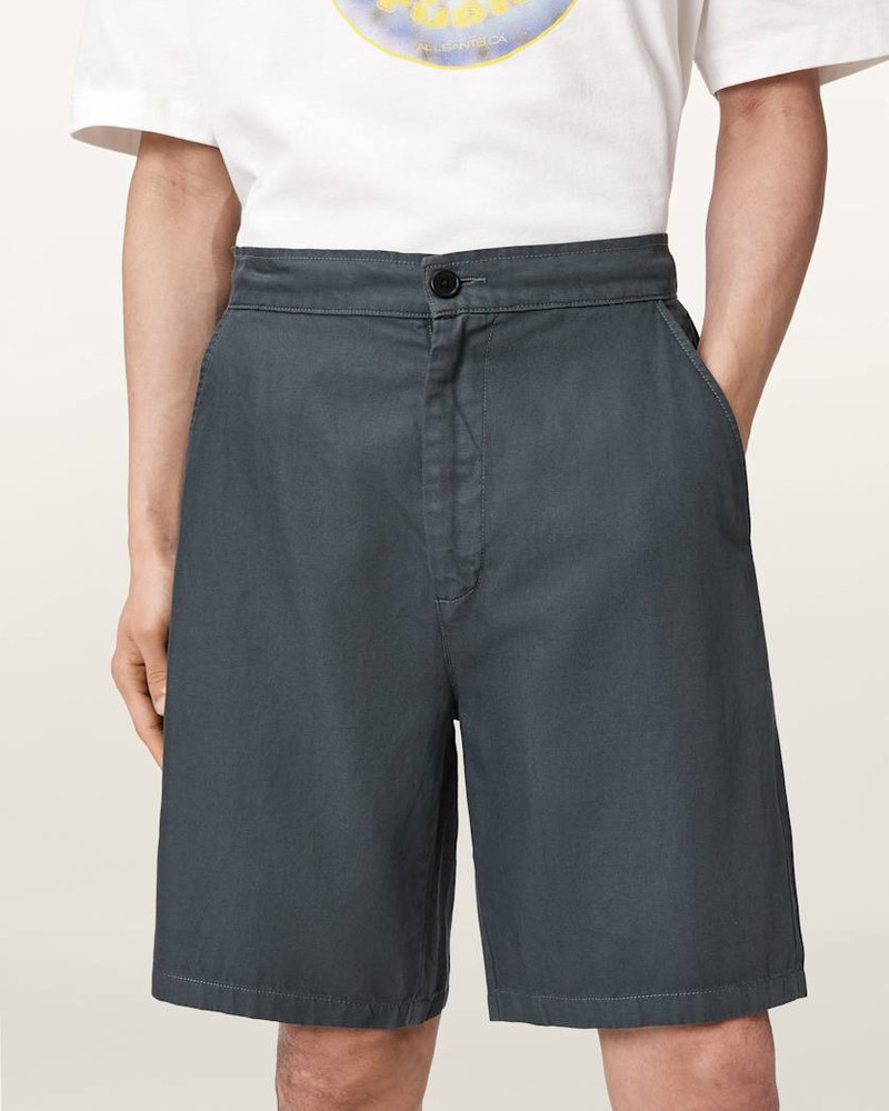 CORBETT RELAXED FIT LINEN BLEND SHORTS 4