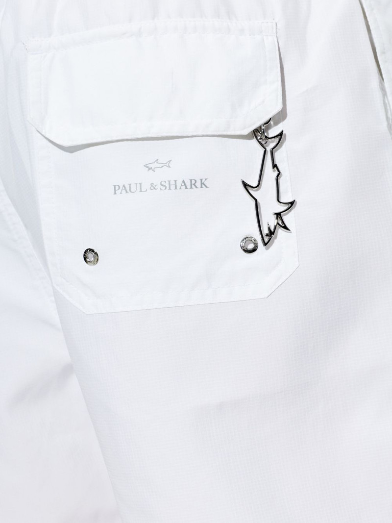 Paul & Shark logo-print swim shorts outlook