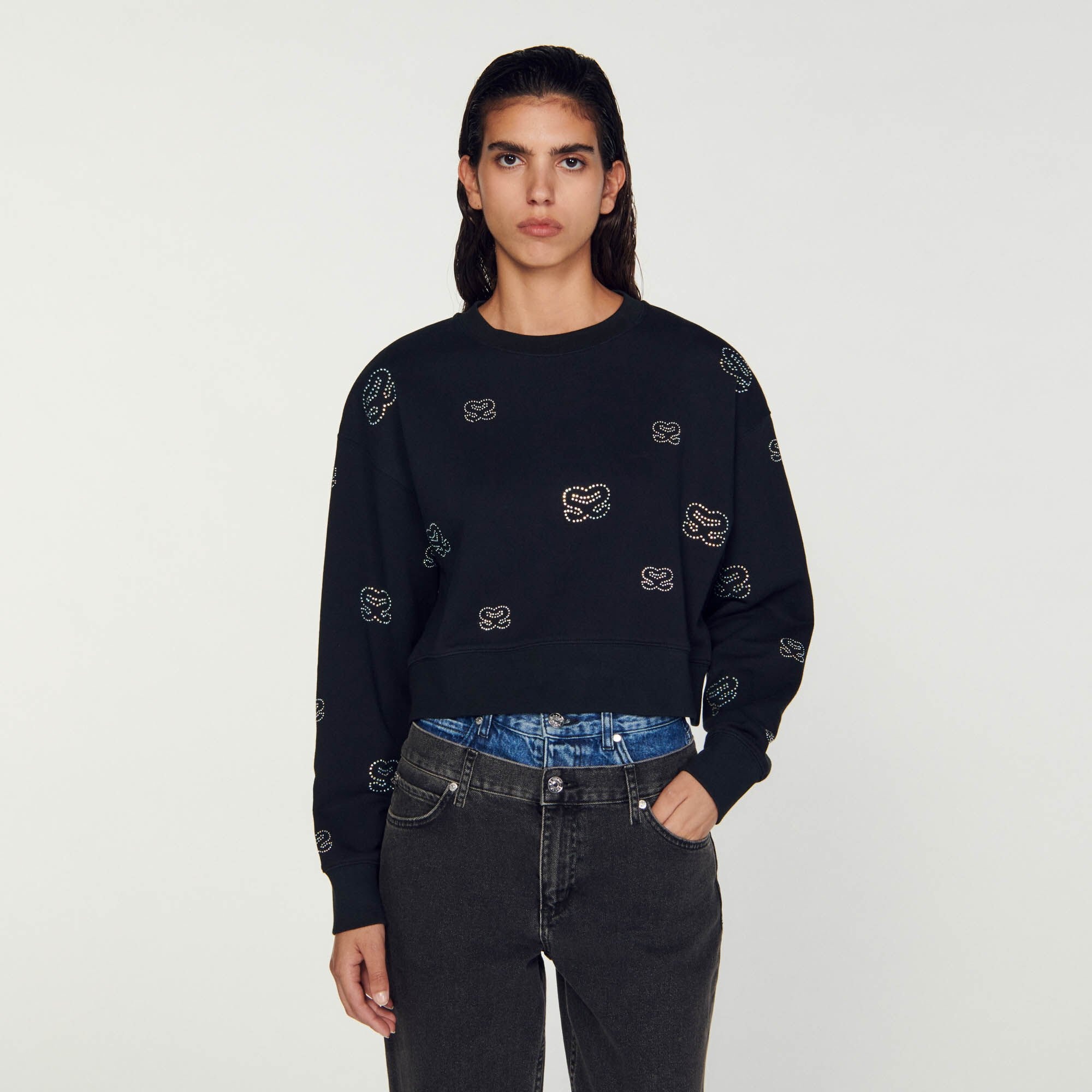 CROPPED DOUBLE S SWEATSHIRT - 5