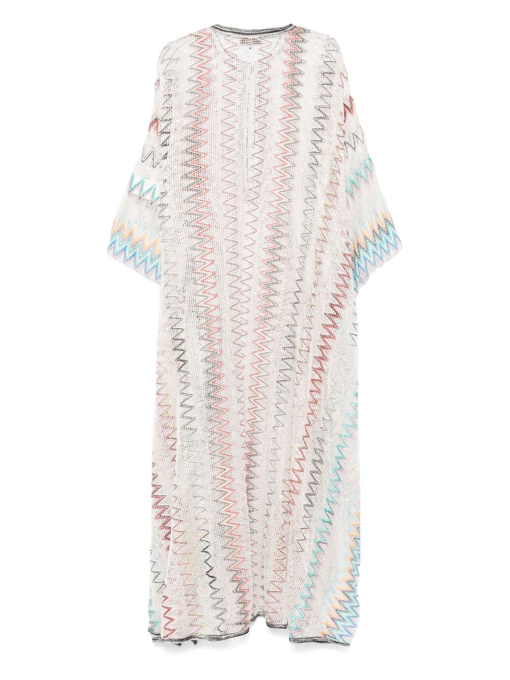open-knit beach kaftan - 2