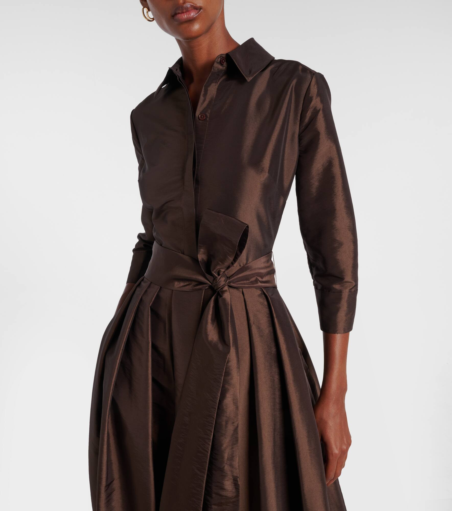 Julip belted taffetta gown - 4