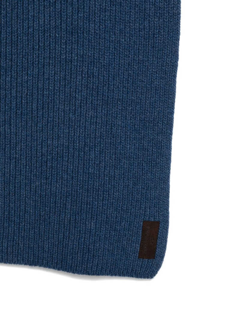 Paul & Shark ribbed-knit scarf outlook