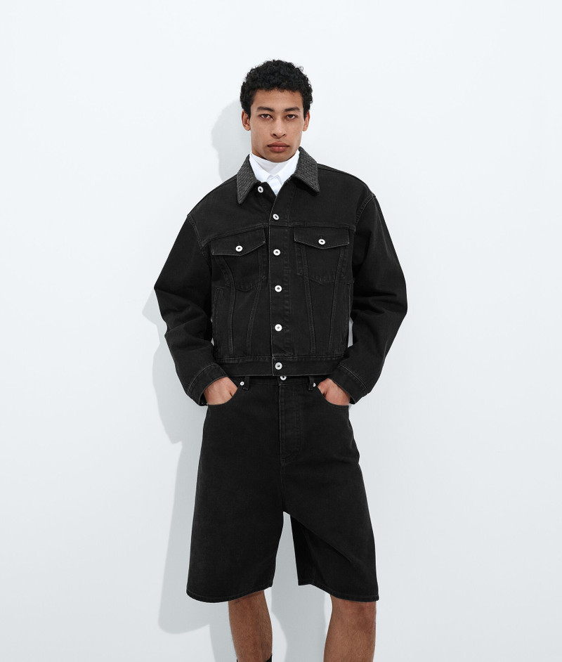 Faded Black Denim Jacket 1