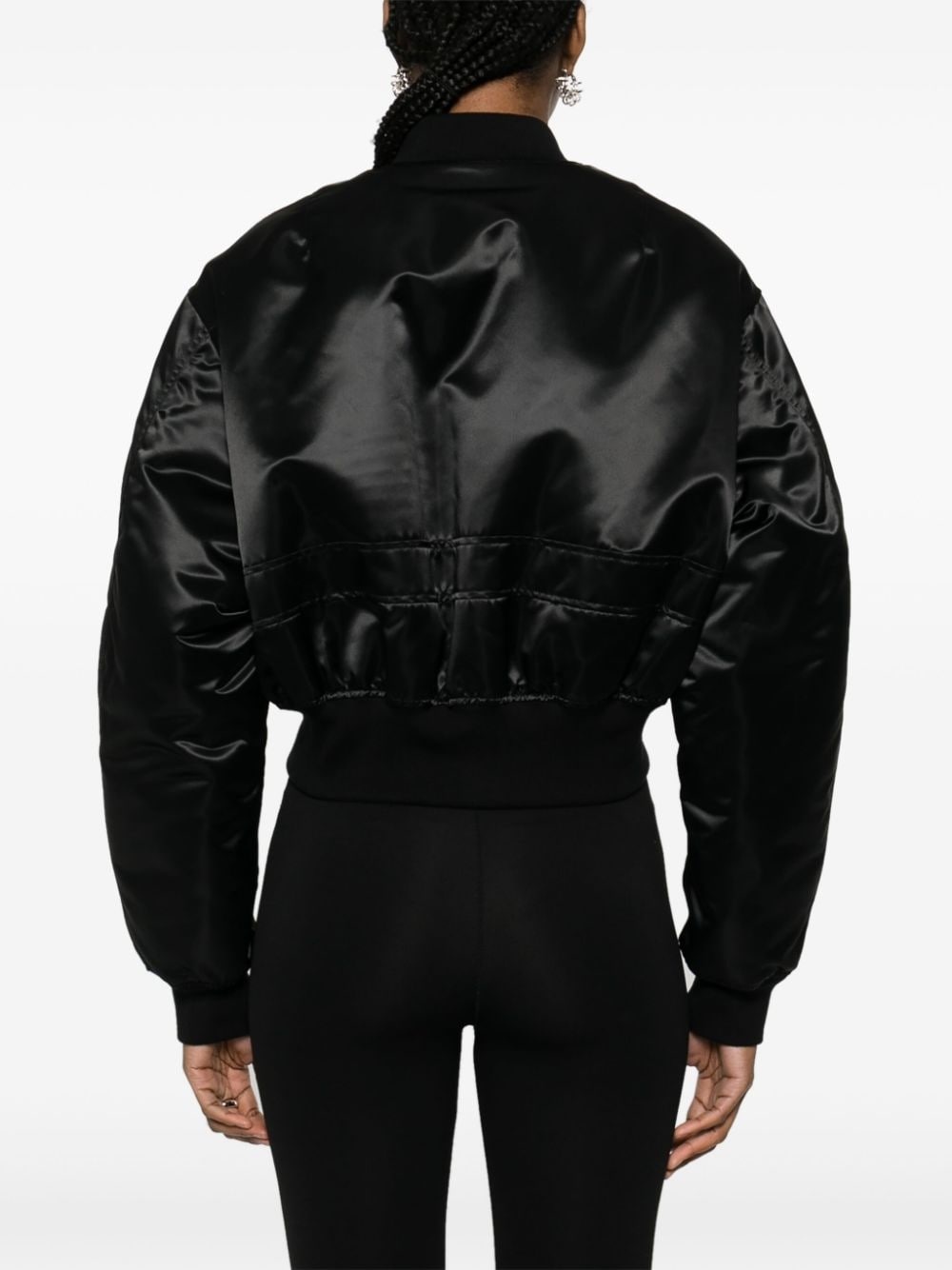 cropped padded bomber jacket - 4