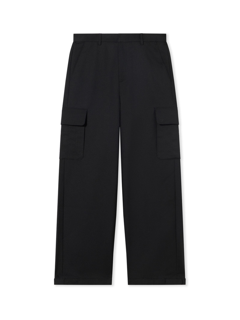 Off-White Black/white Drill Slim Pants outlook