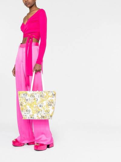 VERSACE JEANS COUTURE Couture-print tote bag outlook