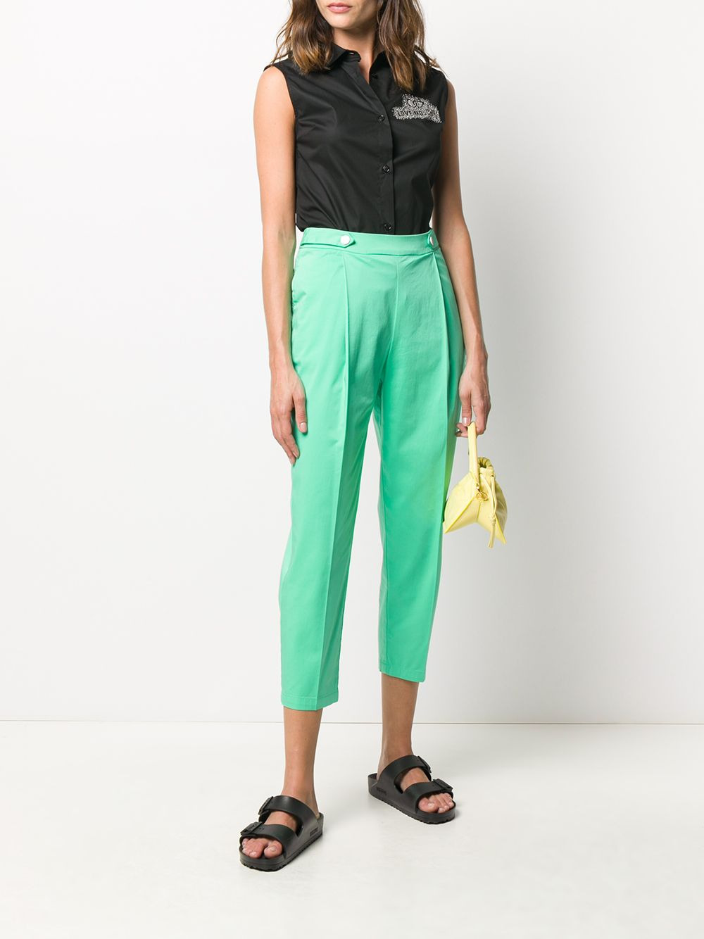sleeveless embellished shirt - 2