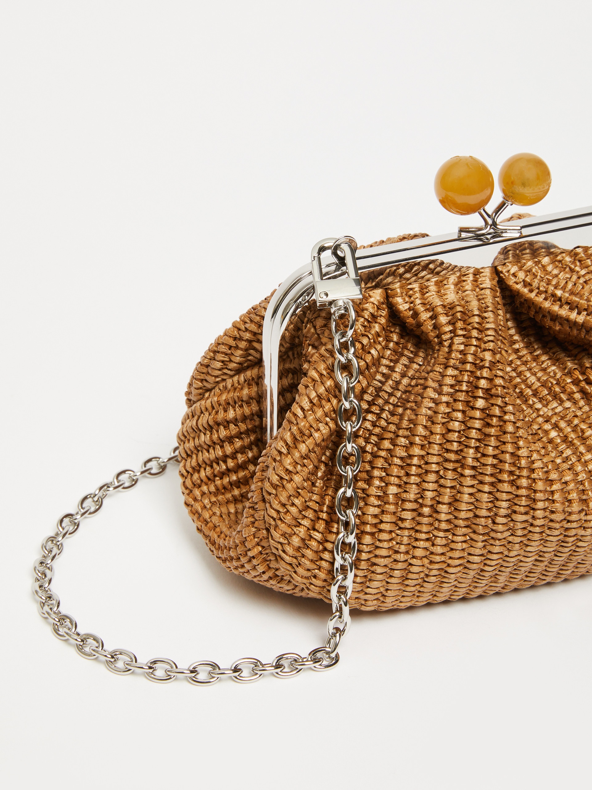 PALMAS Small raffia-effect Pasticcino Bag - 4