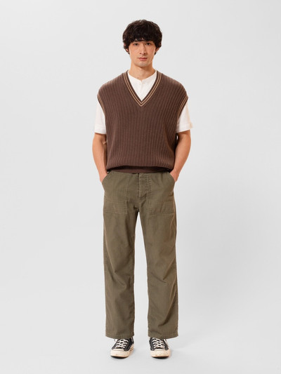 Nudie Jeans Sverre Knitted Vest Brownmelange outlook