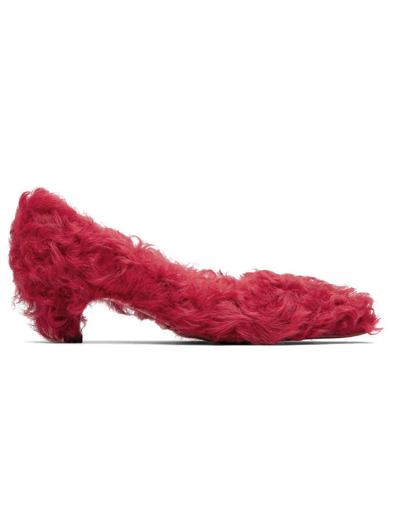 Red Furry Heels 1