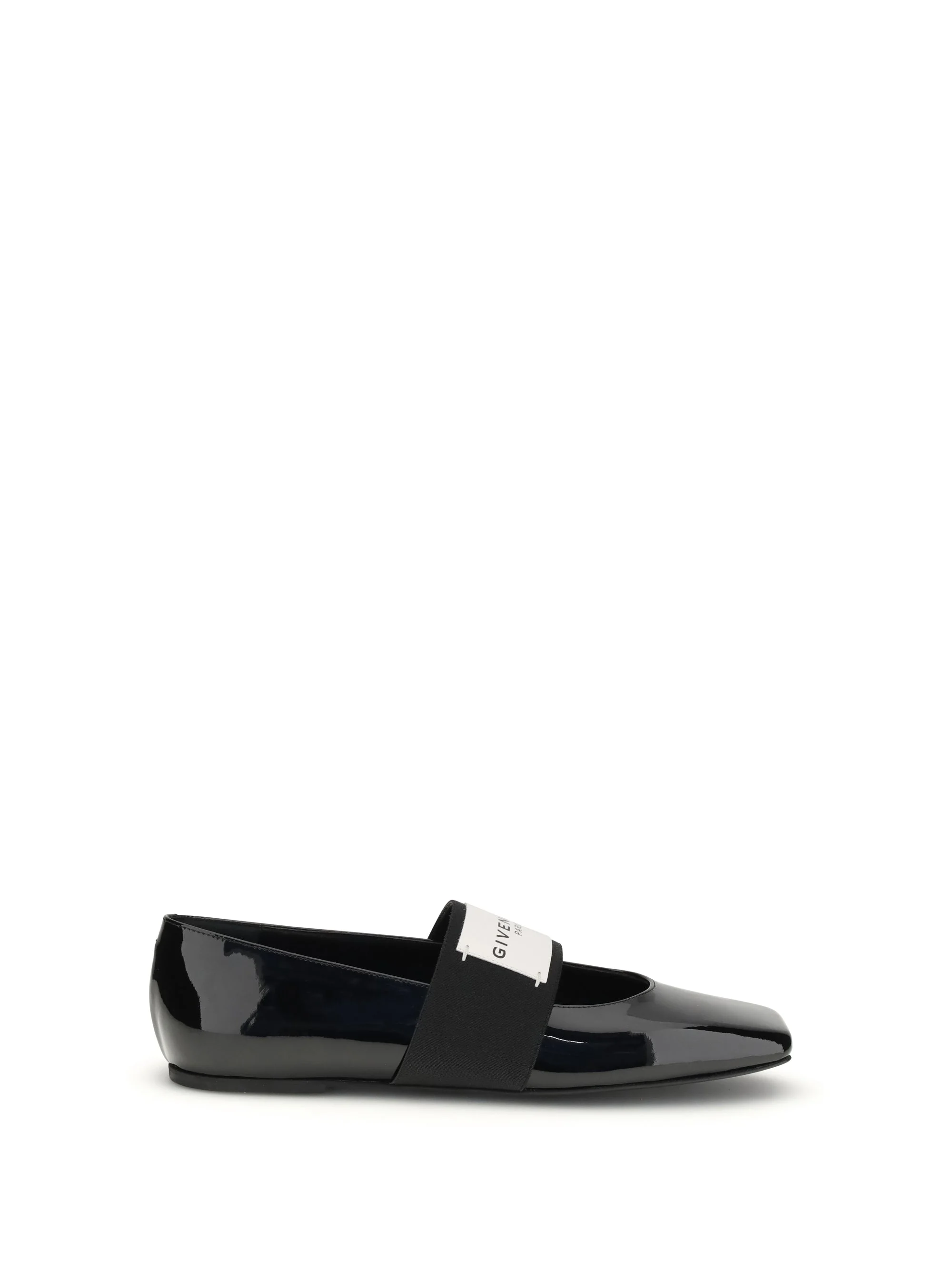 Givenchy Women Patent-Leather Squared Ballerinas - 1