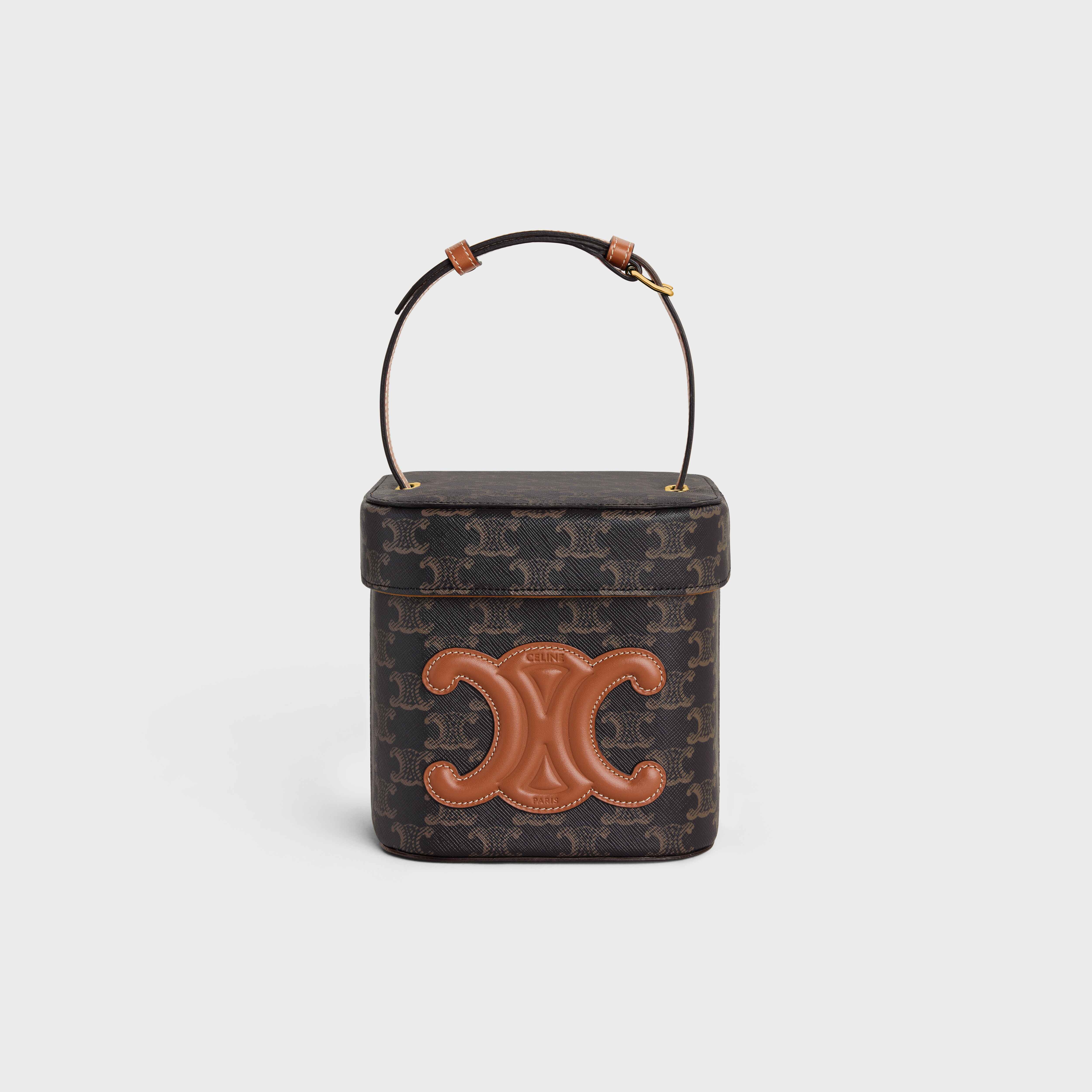 medium box cuir triomphe in TRIOMPHE CANVAS and CALFSKIN - 1